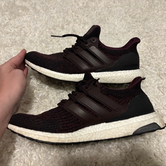 Nike Men's Ultraboost 3.0 Deep Burgundy Sneakers - Picture 2 of 8